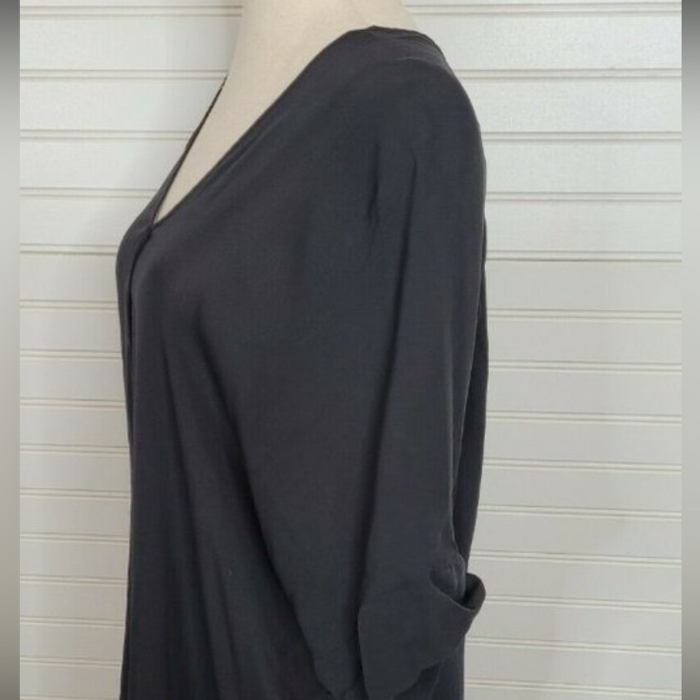 - Vince Black silk Chiffon Tunic - Picture 3 of 4